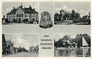  Johannisburg, Kreis, 4 Ansichten Йоханнисбург, район, 4 вида