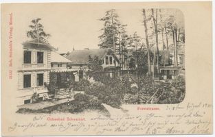 Schwarzort, Kreis Memel Schwarzort, Forststraße II Шварцорт, лесная дорога, II