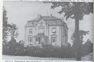 Königsberg (Pr.), Stadtkreis Königsberg Haarbrücker Straße 17-19 Königsberg, Amalienau, Haarbrücker Straße,  Villa Honcamp , Ecke Lawsker Allee Кёнигсберг, Амалиенау, Хаарбрюкская улица, «вилла Хонкамп», угол Лавскер-аллее