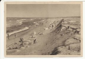 Nidden, Kreis Memel Nidden, Badestrand an der Ostsee, II 