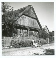 Bunhausen, Kreis Lyck Bunhausen, Giebelständerhaus I 