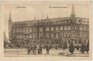 Allenstein, Stadtkreis Allenstein Allenstein, Generalkommando Алленштайн, генеральное командование