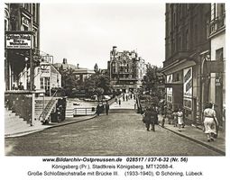 Königsberg (Pr.), Stadtkreis Königsberg Große Schlossteichstraße  Königsberg, Schloßteichbrücke