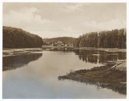 Faltianken, Kreis Osterode Faltianken, Pillauker See mit Ortsansicht 