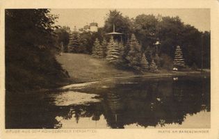 Königsberg (Pr.), Stadtkreis Königsberg Königsberg (Pr.), Tiergarten, Partie am Bärenzwinger Кёнигсберг (Пр.), зоопарк, уголок у медвежьего вольера