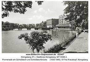 Königsberg (Pr.), Stadtkreis Königsberg Schlossteichpromenade