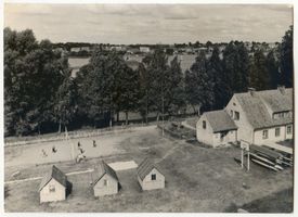 Nikolaiken Kr. Sensburg, Kreis Sensburg Nikolaiken Kr. Sensburg, Blick auf die Stadt vom Campingplatz aus Masurische Seen