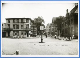 Cranz Kr. Samland, Ort, Kreis Samland Cranz Kr. Samland, Königsberger Straße mit Post IV Кранц, округ Самбия, Кёнигсбергерштрассе с почтой, IV