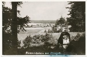 Hartigswalde, Ort, Kreis Neidenburg Hartigswalde, Bismarckstein bei Dluszek Хартигсвальде, камень Бисмарка близ Длушек