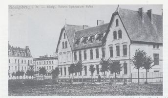 Königsberg (Pr.), Stadtkreis Königsberg Hermannallee 6-8 Königsberg, Hufen,  Hermannallee, Königliches Reform-Gymnasium Königsberg, Stadtteil Hufen