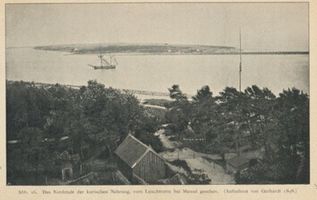 Memel, Stadt, Stadtkreis Memel Memel, Das Nordende der kurischen Nehrung, vom Leuchturm bei Memel gesehen 
