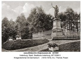 Insterburg, Stadt, Stadtkreis Insterburg  Insterburg, Kriegerdenkmal