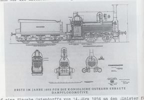 Königsberg (Pr.), Stadtkreis Königsberg Königsberg, Union Giesserei, erste 1955 erbaute Dampflokomotive Кёнигсберг, «Унион-Гиссерай», первый паровоз, построенный в 1955 году