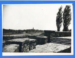 Treuburg, Kreis Treuburg Treuburg, Blick vom Kreiskriegerdenkmal auf Treuburg Treuburg, Kreiskriegerdenkmal