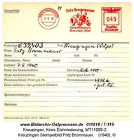 Kreuzingen, Kreis Elchniederung 