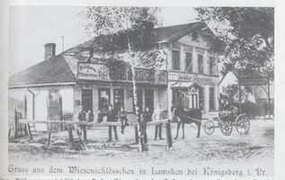 Königsberg (Pr.), Stadtkreis Königsberg Königsberg; Lawsken,  Gaststätte Wiesenschlösschen Königsberg, Gaststätten, Restaurants und Kaffees