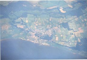 Frauenburg, Kreis Braunsberg Frauenburg, Luftbild III Frauenburg, Panorama, Luftbild