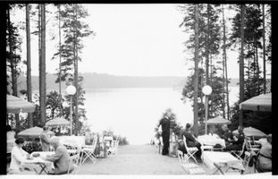 Niedersee, Kreis Sensburg Rudczanny, Blick vom Kurhaus auf den Niedersee IV Рудчанни, вид из курзала на Нидерзее, IV