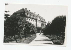 Metgethen, Ort und Bahnstation, Stadtkreis Königsberg Franz-Seldte-Weg Metgethen, Franz-Seldte-Weg, Cecilienschule, Landfrauenschule IV Metgethen, Cecilienschule, Landfrauenschule