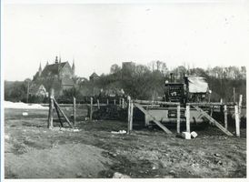 Frauenburg, Kreis Braunsberg Frauenburg, Blick zum Dom vom Frischen Haff aus gesehen 