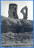 Königsberg (Pr.), Stadtkreis Königsberg Katholische Kirchenstraße (fr. Kirchenstraße) Königsberg (Pr.), Katholische Kirchenstraße, Kath. Propsteikirche ?? nach der Zerstörung Кёнигсберг (Пр.), Католическая церковная улица, пробстская церковь ?? после разрушения