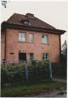 Metgethen, Ort und Bahnstation, Stadtkreis Königsberg Memeler Weg 3 Metgethen, Ortsteil Rieselfeld, Memeler Weg 3 Metgethen, Häuser früher und heute