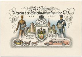 Königsberg (Pr.), Stadtkreis Königsberg Königsberg, 40 Jahre Verein der Briefmarkenfreunde E.V. 