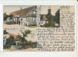 Mallwen, Kreis Schloßberg Mallwischken, Kaufhaus M. Lehmann, Kirche, Schule 