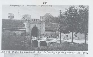 Königsberg (Pr.), Stadtkreis Königsberg Königsberg, Das Sackheimer Tor (Aussenseite) Königsberg, Sackheimer Tor
