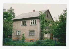 Metgethen, Ort und Bahnstation, Stadtkreis Königsberg Kronprinzenweg 9 Metgethen,  Kronprinzenweg 9, Haus Scheffler, ?? Metgethen, Häuser früher und heute