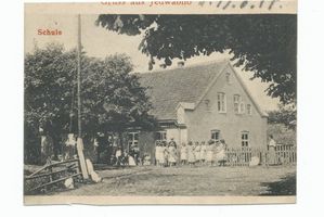 Gedwangen, Kreis Neidenburg Gedwangen fr. Jedwabno, Schule Гедванген (бывш. Ядвабно), школа