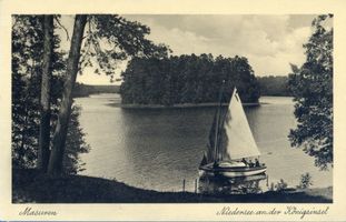  Niedersee (See), Blick zur Königsinsel II Masuren, Niedersee