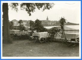 Lyck, Stadt, Kreis Lyck Lyck, Blick von Fligges Garten auf die Stadt 