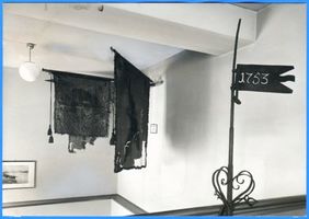 Tilsit, Stadt, Stadtkreis Tilsit Wasserstraße 30 Tilsit, Wasserstr. 30, Grenzlandmuseum, Fahnen II Tilsit, Grenzlandmuseum und Stadtbücherei