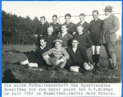 Rossitten Kr. Samland, Kreis Samland Rossitten Kr. Samland, Die erste Fußballmannschaft des Sportvereins Rossitten 