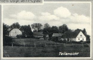 Schlauthienen, Kreis Preußisch Eylau Schlauthienen, Teilansicht 