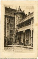 Königsberg (Pr.), Stadtkreis Königsberg Königsberg (Pr.), Schloßhof, Zeichnung Königsberg, Schloß