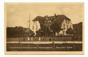 Rauschen Kr. Samland, Kreis Samland Rauschen Kr. Samland, Rauschen-Düne, Eisenbahner-Erholungsheim  Haus Sonneck  Раушен, район Самбия, Раушенская дюна, дом отдыха железнодорожников «Дом Зоннек»