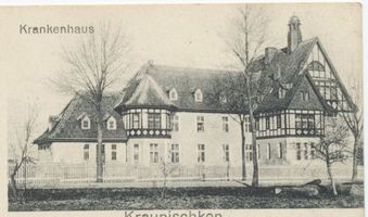 Breitenstein (Ostpr.), Ort, Kreis Tilsit-Ragnit Breitenstein fr. Kraupischken, Krankenhaus Брайтенштайн, ранее Краупишкен, больница