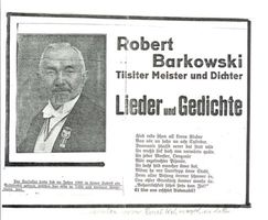Tilsit, Stadt, Stadtkreis Tilsit Dragonerstraße 15 Tilsit, Dragoner Str. 15, Robert Barkowski, Schlossermeister und Dichter 
