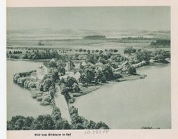 Lyck, Stadt, Kreis Lyck Lyck, Blick vom Kirchturm auf die Schloßinsel 