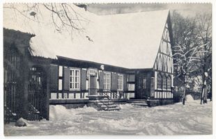 Cadinen, Kreis Elbing Cadinen, Gasthaus Gottschalk im Winter Кадинен, трактир Готтшалка зимой