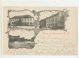 Hohenstein Kr. Osterode, Stadt, Kreis Osterode Hohenstein i. Ostpr., Hotel  Kaiserhof , Ev. Kirche, Seminar, Gericht, Post 