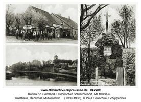 Rudau Kr. Samland, Historischer Schlachtenort, Kreis Samland  