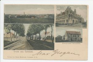 Guttstadt, Kreis Heilsberg Guttstadt, 4 verschiedene Ansichten Гуттштадт, 4 различных вида