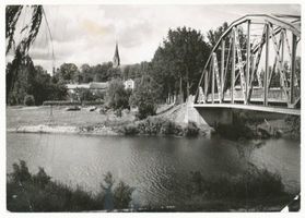 Haselberg (Ostpr.), Kreis Schloßberg Haselberg (Ostpr.), Brücke über den Ostfluß III 