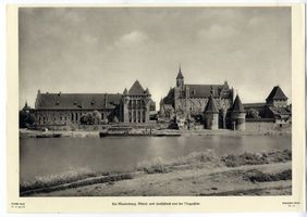Marienburg, Westpr., Kreis Marienburg Marienburg, Hoch- und Mittelschloß von der Nogatseite V Marienburg, Schloß