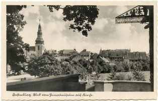 Insterburg, Stadt, Stadtkreis Insterburg Insterburg, Blick vom Heimatmuseum auf Lutherkirche Инстербург, вид от краеведческого музея на церковь Лютера