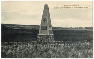 Soldau, Kreis Neidenburg Soldau, Heldengrab  (Massengrab deutscher und russischer Krieger) III Зольдау, могила героев (братская могила немецких и русских воинов), III