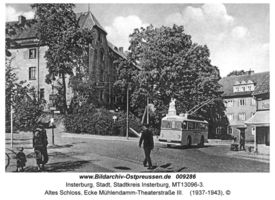 Insterburg, Stadt, Stadtkreis Insterburg  Insterburg, Altes Schloss und Umgebung